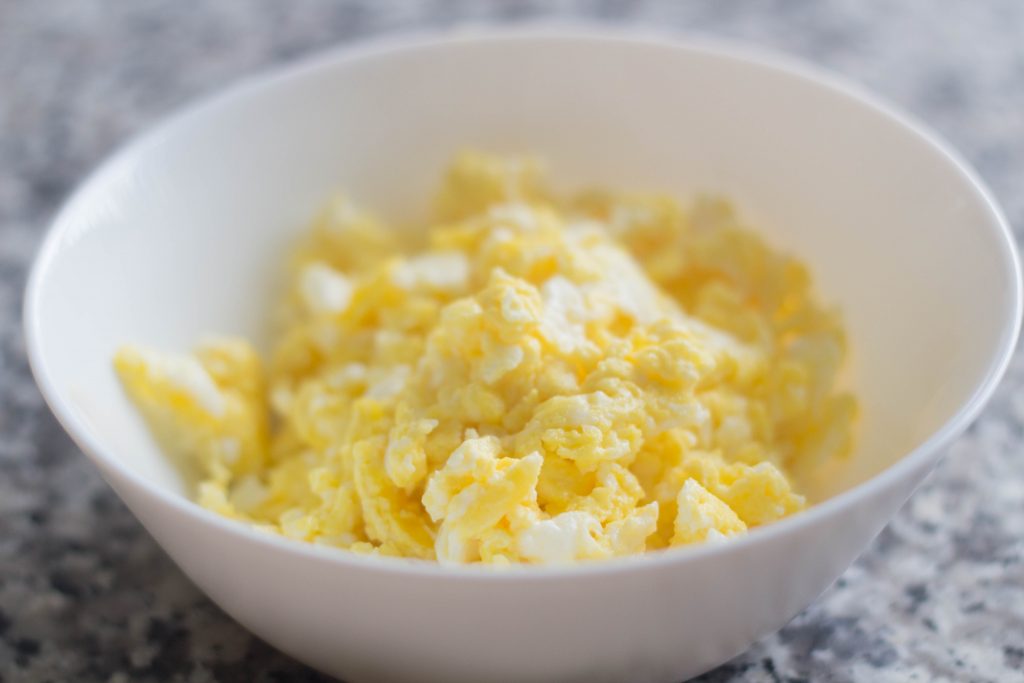 Eggs for Cauliflower Fried Rice